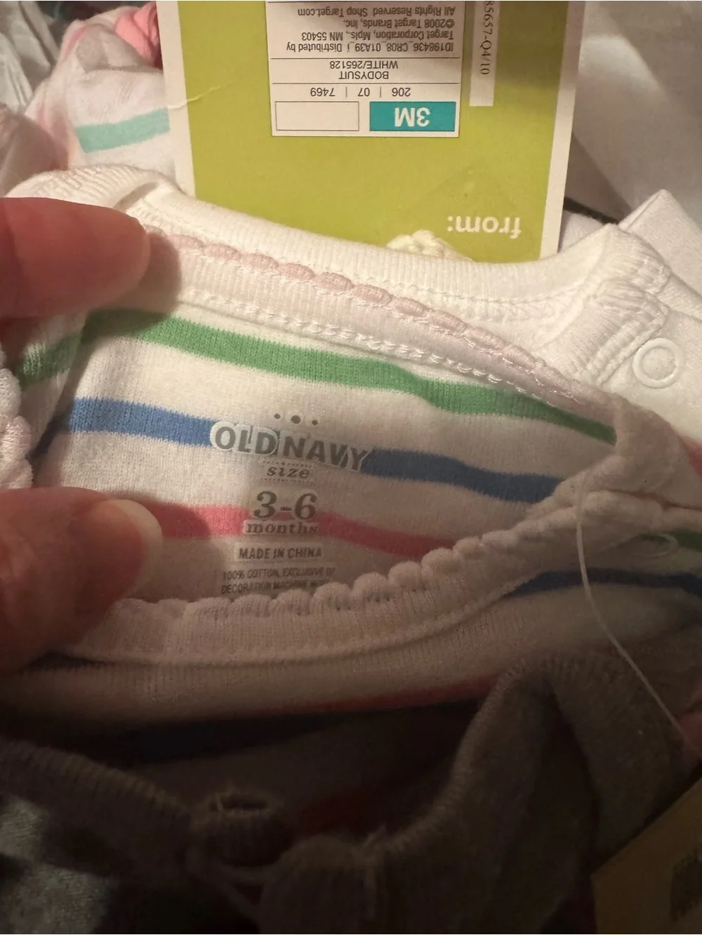 NWT 3/3-6mth baby 4 Bodysuits with Pink fleece pants